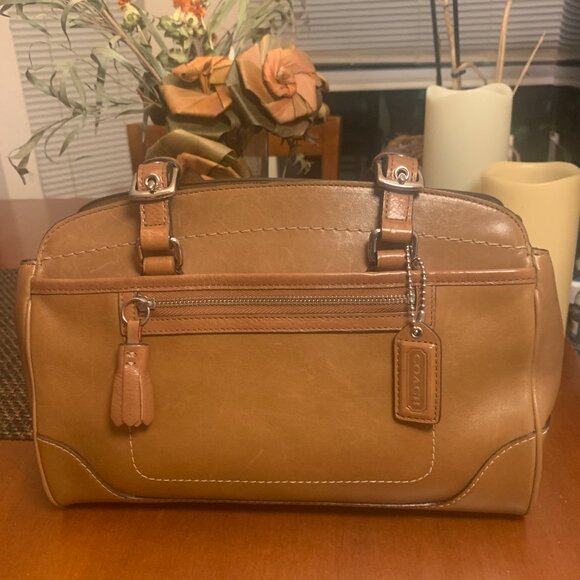 Vintage Coach Hamilton Kelly (2005) 7465” Brown Tan Leather Purse - Picture 9 of 16